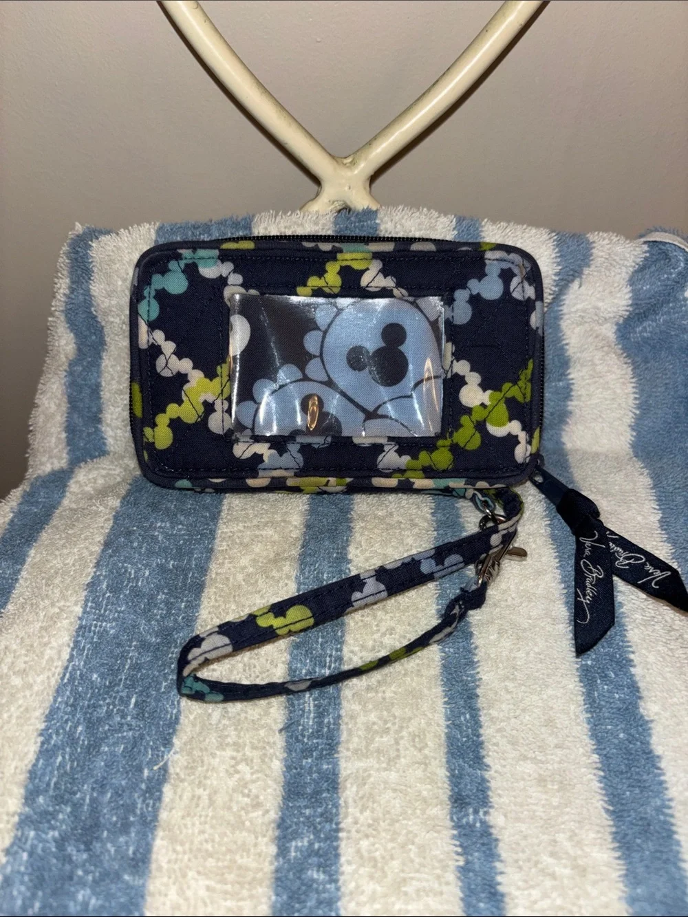 Disney Parks Vera Bradley Mickey wallet wristlet good used shape